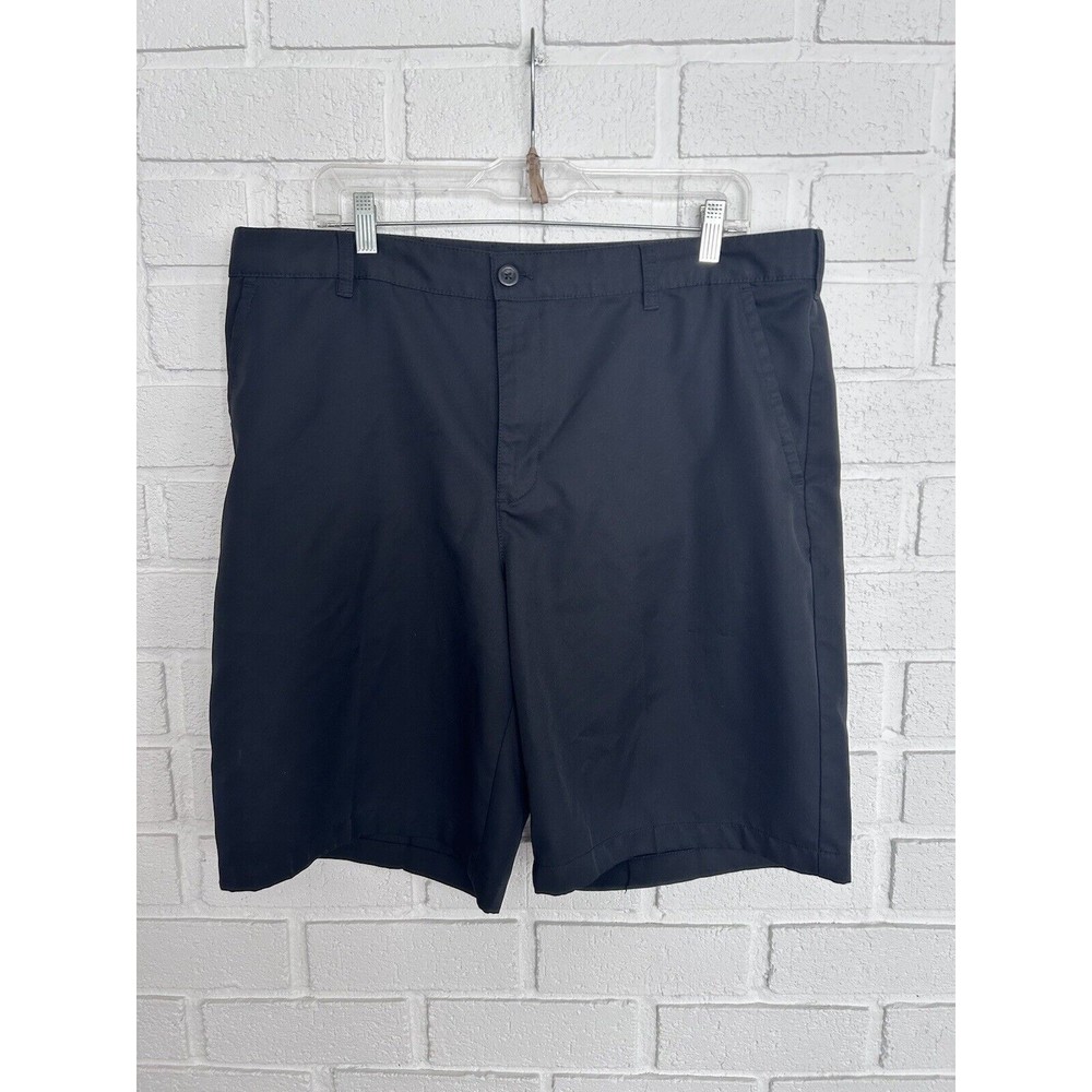 Izod Golf Shorts Black Mens 38 Lightweight Performance